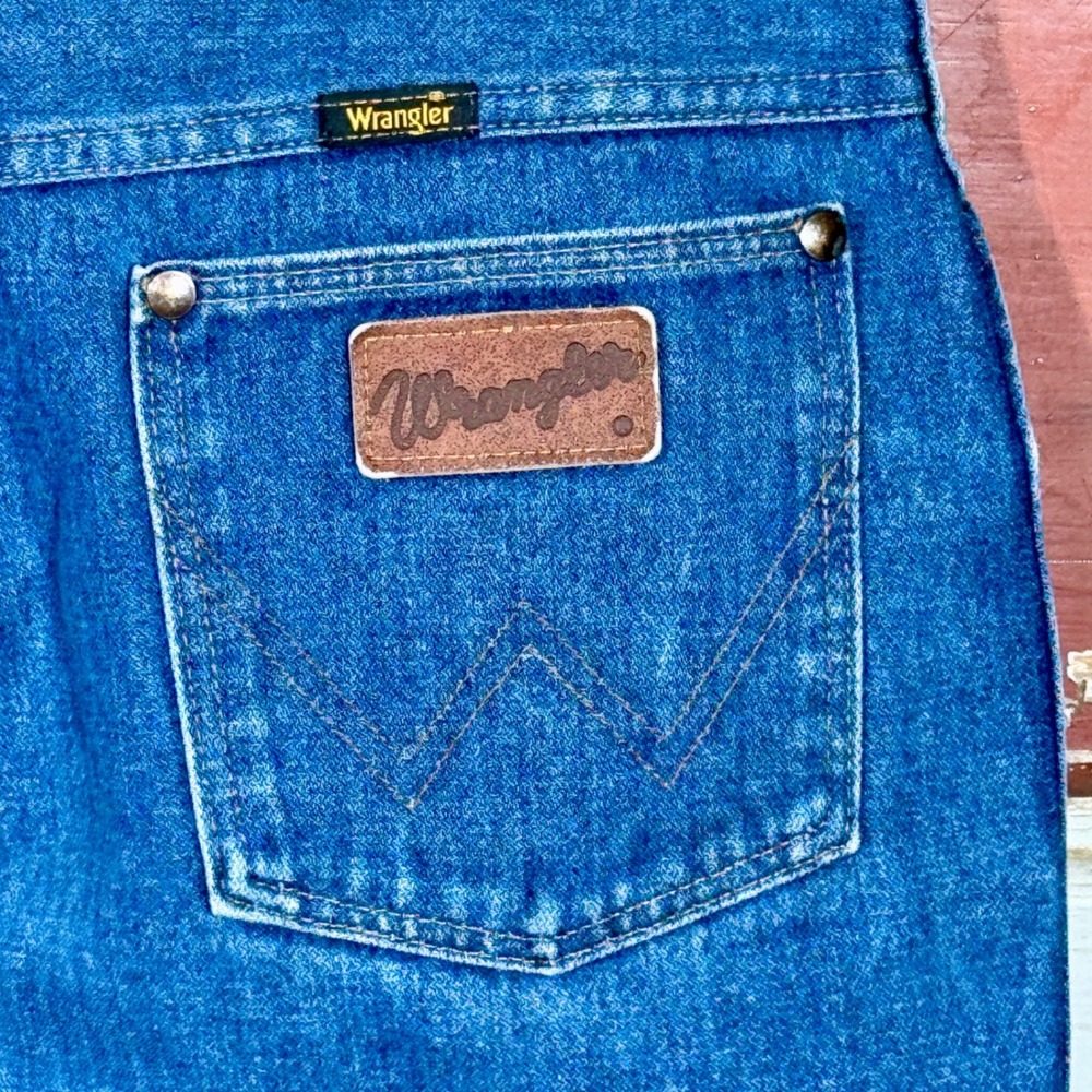 80s‎ USA Vintage Wrangler Jeans Regular Fit Blue Denim Classic - Picture 2 of 5
